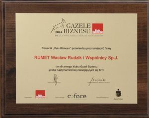 Gazele Biznesu, edycja 2014.